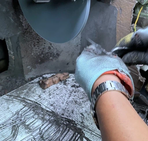 Titanium frames polishing Titanium frames polishing